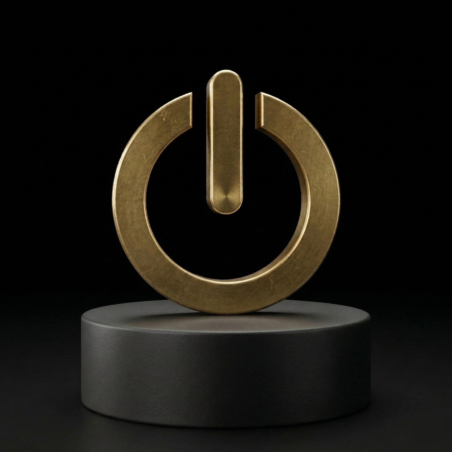 Gold power button icon signifying the launch of automated student enrollment campaigns